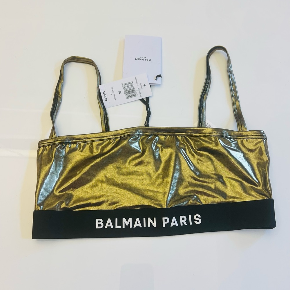 BALMAIN***Gold + Black Sportsbra**XS and Small***$295
